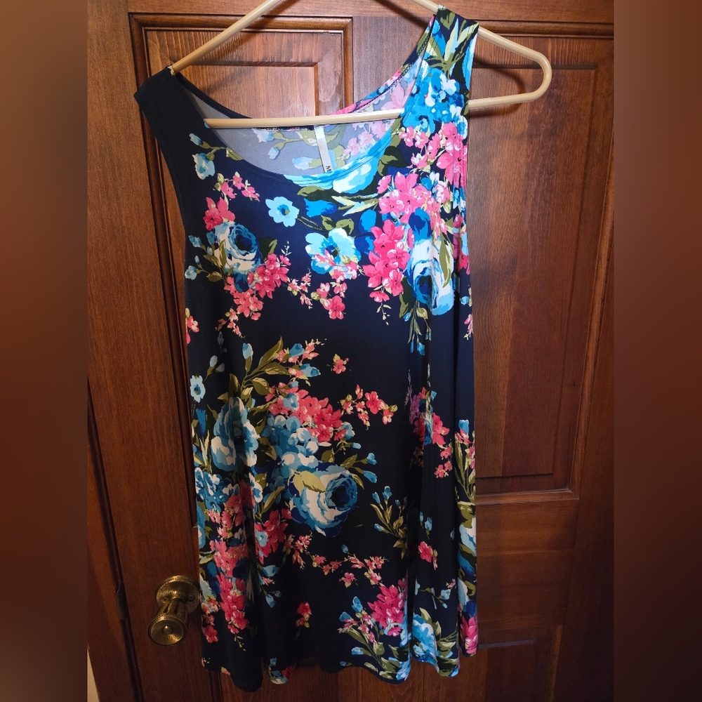 Floral Asymmetrical Tank Top